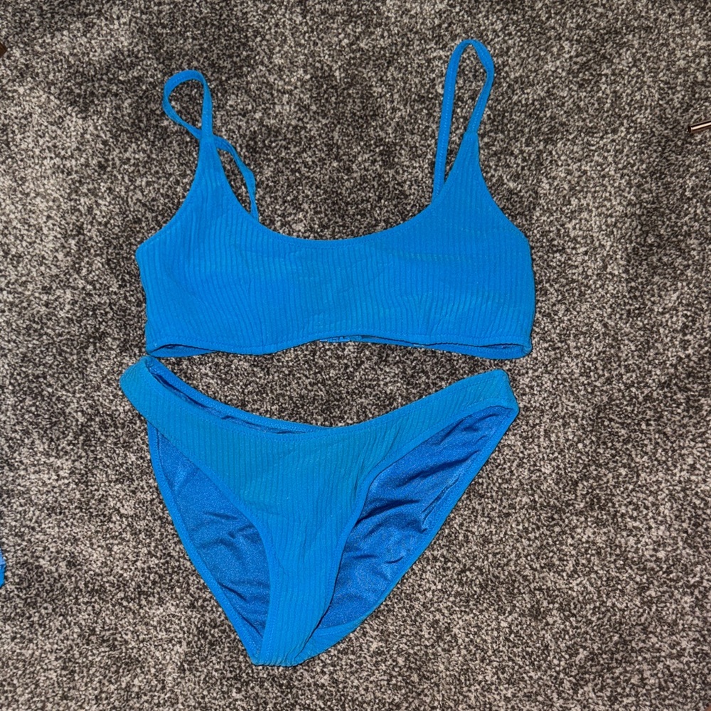 Triangl Blue Bikini Set